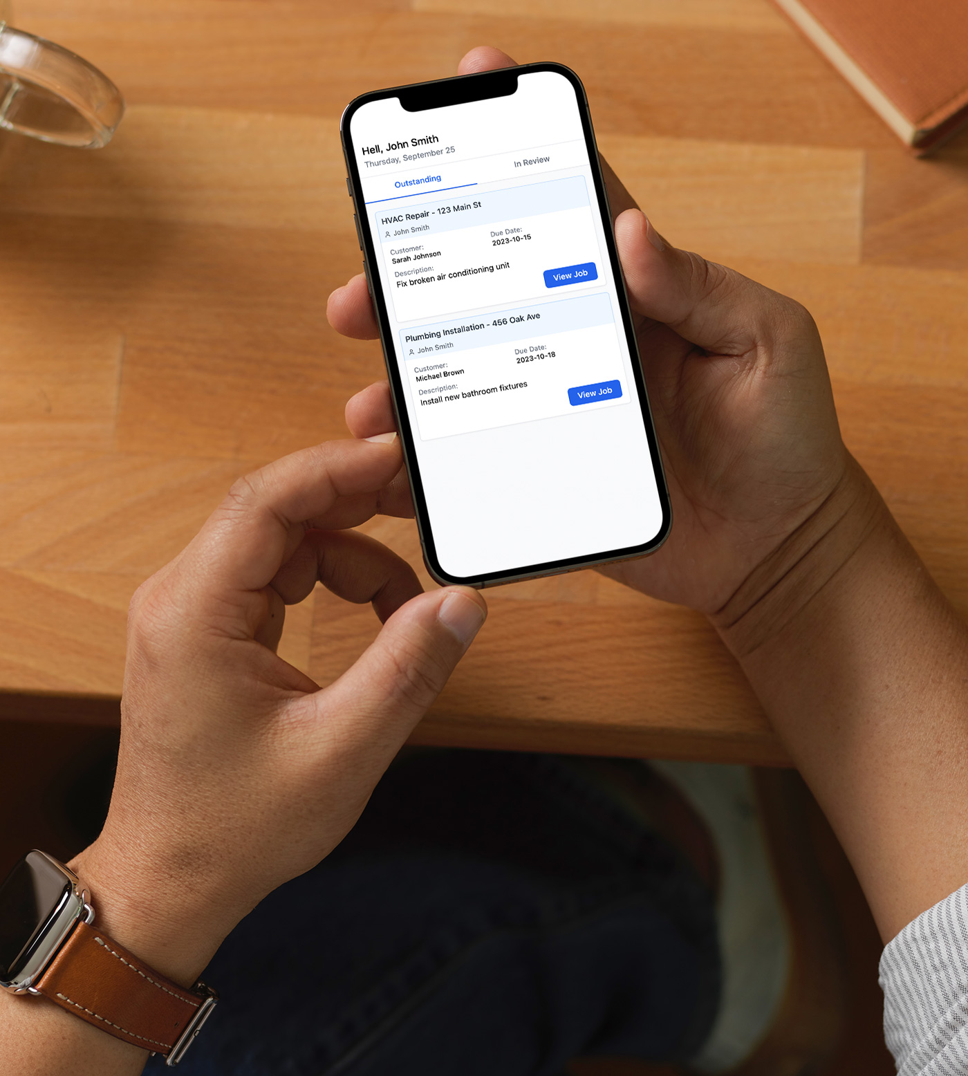 Team Access Mobile Interface
